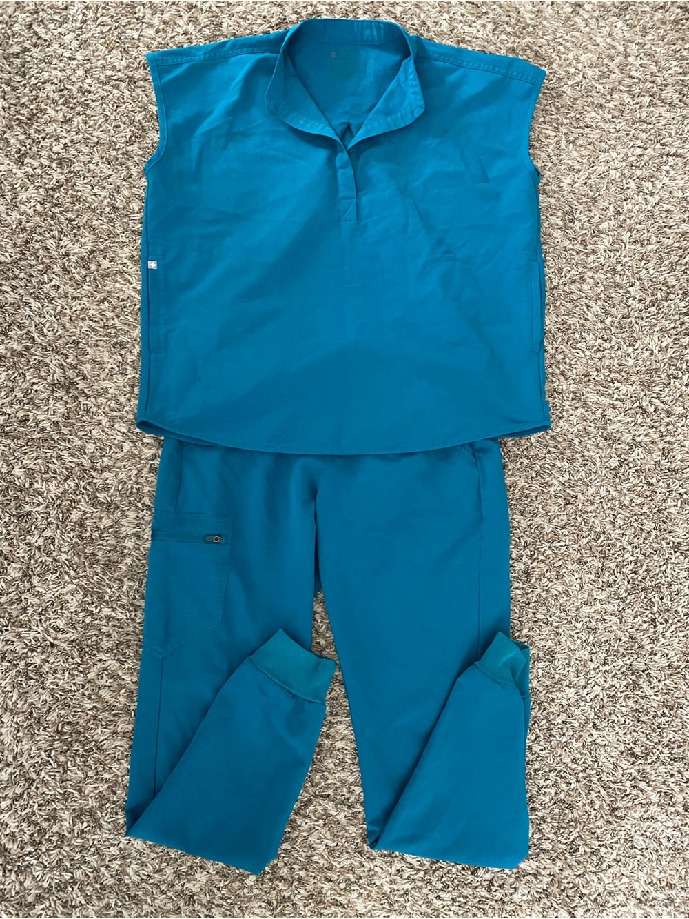 FIGS scrub set pacific blue Zamora joggers Rafaela small tall